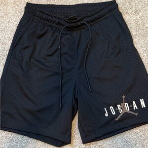 Jordan Black Mesh Athletic Shorts with Jumpman Logo